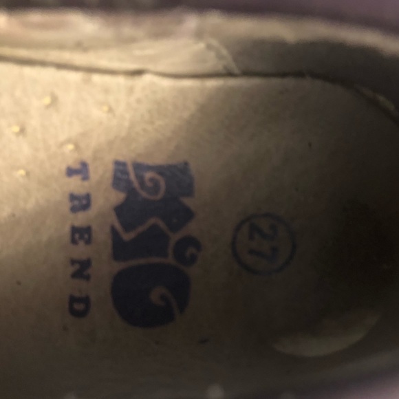 Kio Trend purple size 27 (9.5 US) girls dress shoes with Velcro closure - Picture 3 of 4